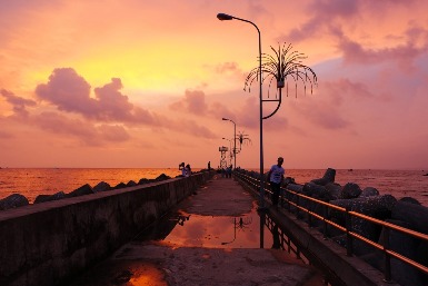 Sonnenuntergang in Dinh Cau