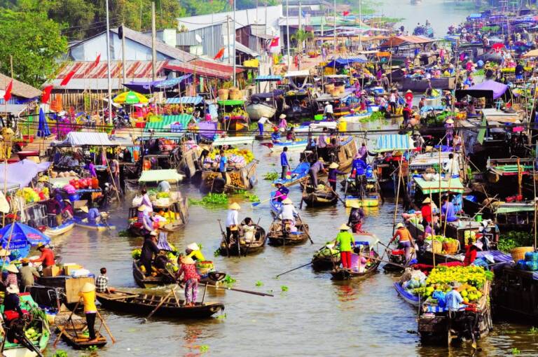 Cai Rang schwimmender Markt