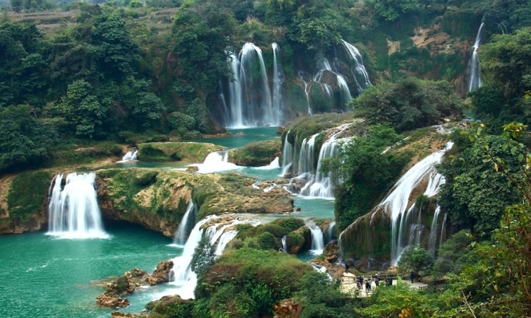 Silberner Wasserfall und Liebe Wasserfall - Sapa Vietnam